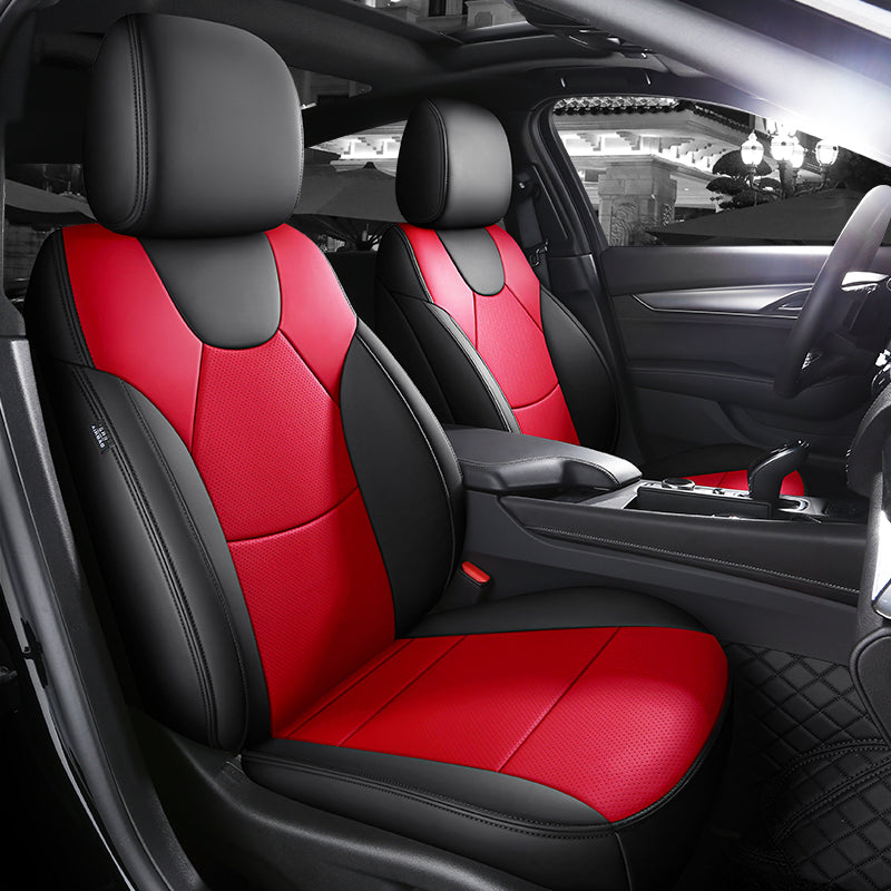 Custom Fit 360° Leather Seat Covers for Cadillac CT4/CT5 (2020–2025) – Full Set, Luxury Design