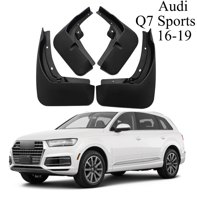 Mud Flaps for Audi Q7 2006–2019 No-Drill Custom Fit All-Weather Front & Rear Splash Guards (4PCS)