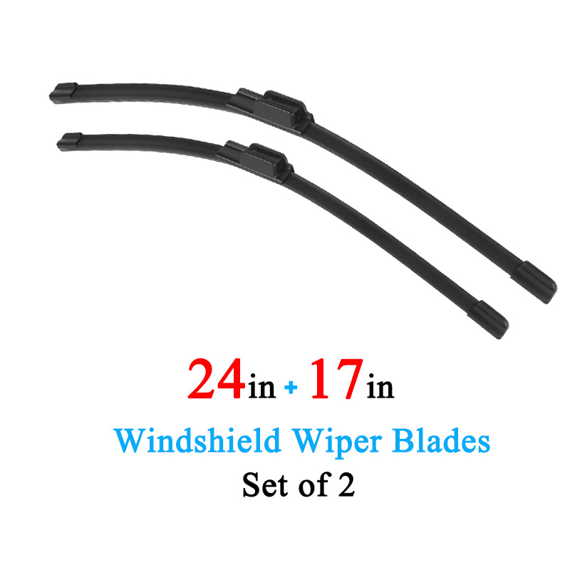 Wiper Blades (2-Pack) - Exact Fit for Honda CR-V, Accord, Civic, HR-V, Pilot - All-Season with Clip Adapter