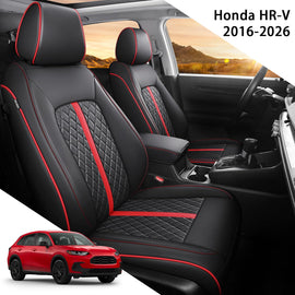 AmanCarport Custom Leather Car Seat Covers for Honda HR-V (2016-2026)