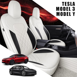 All-Inclusive Custom Tesla Model 3/Highland/Y/Juniper (2016-2025) Leather Car Seat Covers