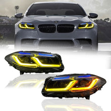 Load image into Gallery viewer, BMW 5 Series F10 2011–2017 LED Thundereye Headlights Assembly – Fits OEM Xenon &amp; Halogen Models