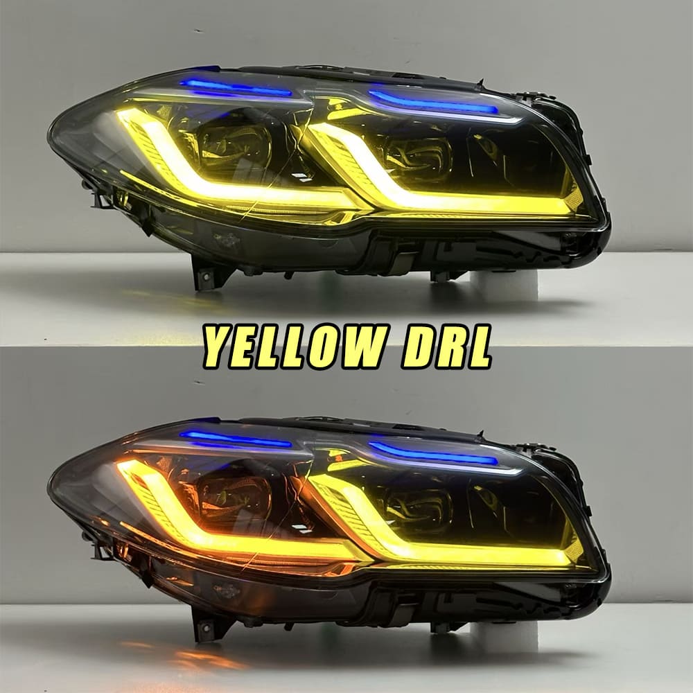 BMW 5 Series F10 2011–2017 LED Thundereye Headlights Assembly – Fits OEM Xenon & Halogen Models