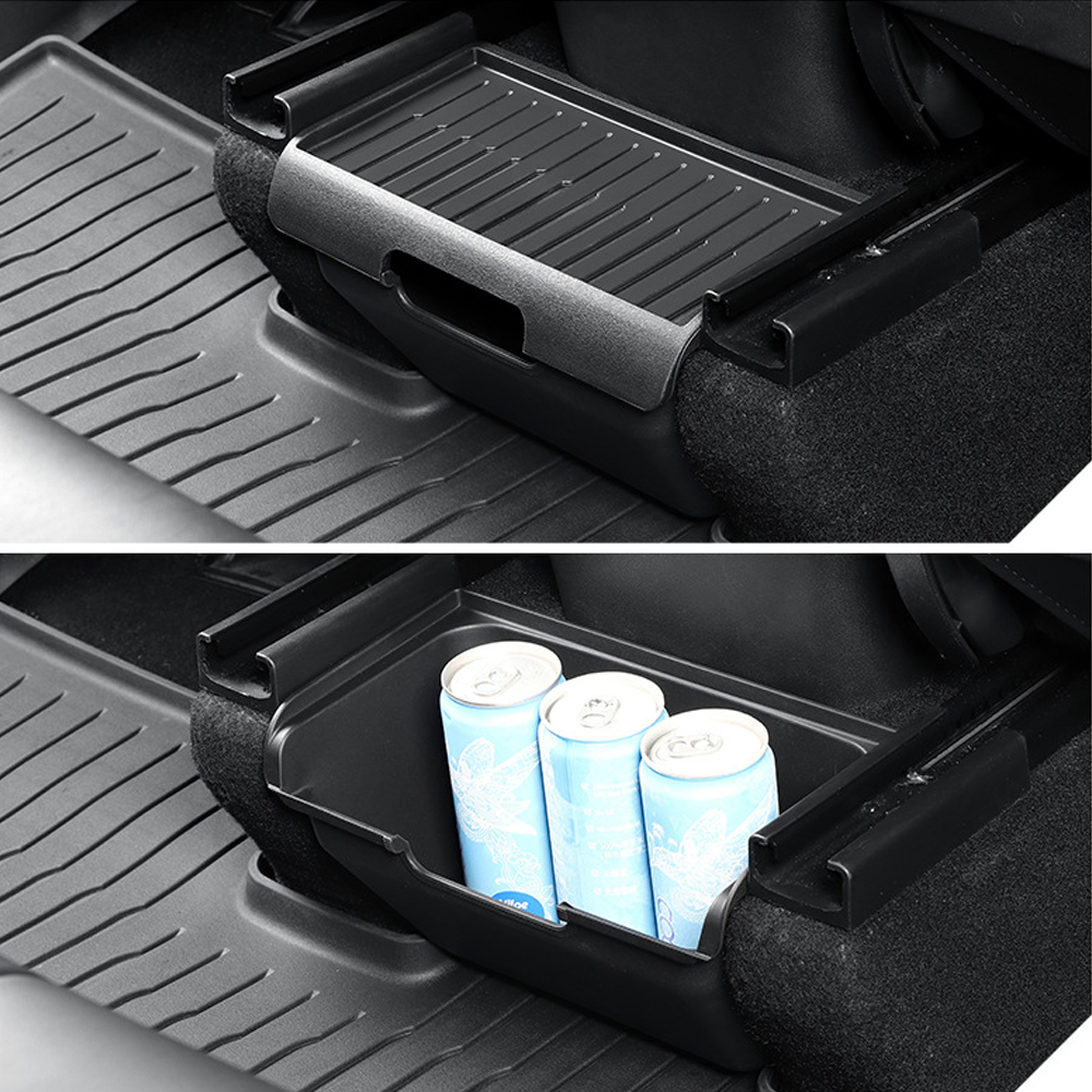 Tesla Model 3/Y Custom Storage Organizer 10-Piece Set - Highland/Juniper Floor Mats+Trunk Bucket+Phone Holder