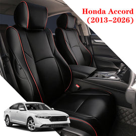 Custom For Honda Accord(2013-2026) Leather Car Seat Cover Full Set