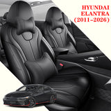 Custom Luxury Leather Seat Covers Full Set for Hyundai Elantra (2011–2026)