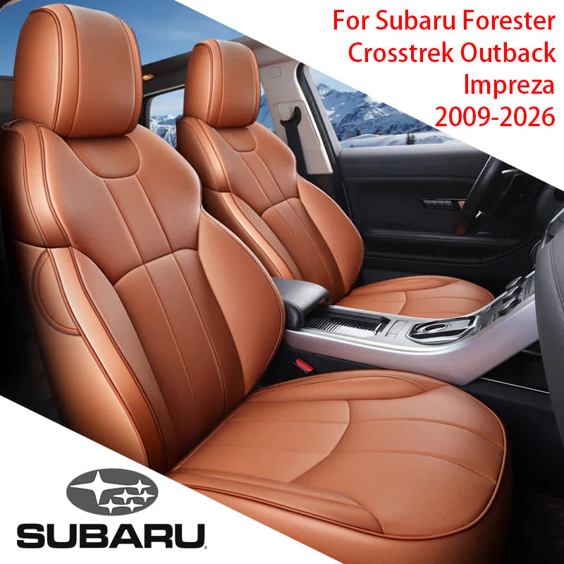 Custom For Subaru Forester, Crosstrek, Outback And Impreza (2009-2026) Leather Car Seat Covers Full Set