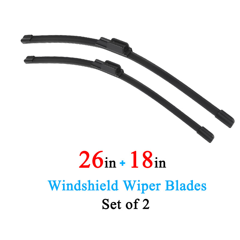 Wiper Blades (2-Pack) - Exact Fit for Honda CR-V, Accord, Civic, HR-V, Pilot - All-Season with Clip Adapter