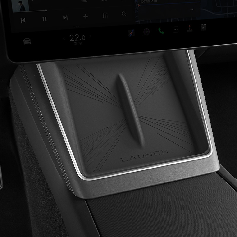 Tesla Model 3/Y Custom Storage Organizer 10-Piece Set - Highland/Juniper Floor Mats+Trunk Bucket+Phone Holder