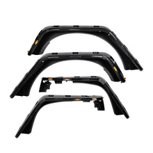 Load image into Gallery viewer, Front &amp; Rear Fender Flares Kit for 2007–2018 Jeep Wrangler JK – 4-Piece Set with LED Lights