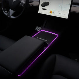Applicable To Tesla 2017-2024 Model 3/Y Center Console Colorful Atmosphere Light LED Strip
