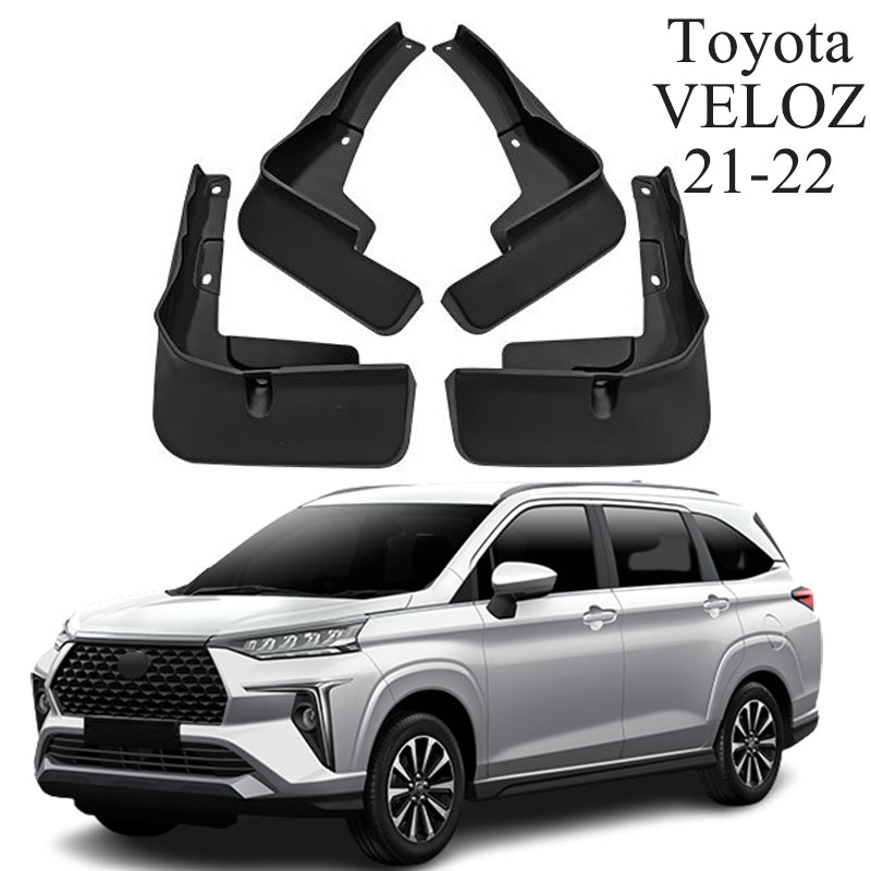 Amancarport® No-Drill Mud Flaps for Toyota Veloz 2021–2025 Custom Fit All-Weather Front & Rear Splash Guards (4PCS)