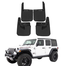 Load image into Gallery viewer, Amancarport® No-Drill Mud Flaps for Jeep Wrangler JL 2018–2026 Custom Fit All-Weather Front &amp; Rear Splash Guards (4PCS)