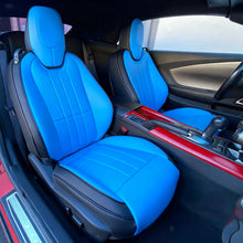 Load image into Gallery viewer, Chevy Camaro Coupe Seat Covers (2010–2015, LT/LS/RS/SS) – Custom Fit Full Set, Waterproof Faux Leather