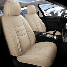 Universal Nappa Leather Car Seat Covers – Waterproof & Cushioned Protection for Most Vehicles