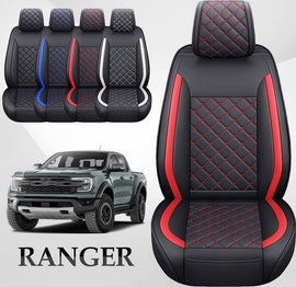 Custom Fit Ford Ranger (2019-2025) Leather Car Seat Covers Full Set