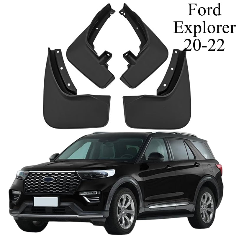 Mud Flaps for Ford Explorer 2011–2025 No-Drill Custom Fit All-Weather Front & Rear Splash Guards (4PCS)