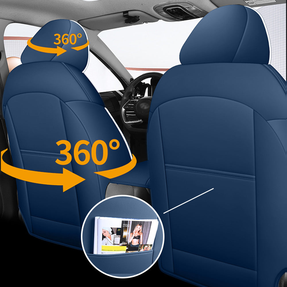 Luxury Leather Car Seat Cover Full Set For Hyundai Elantra (2011-2026)