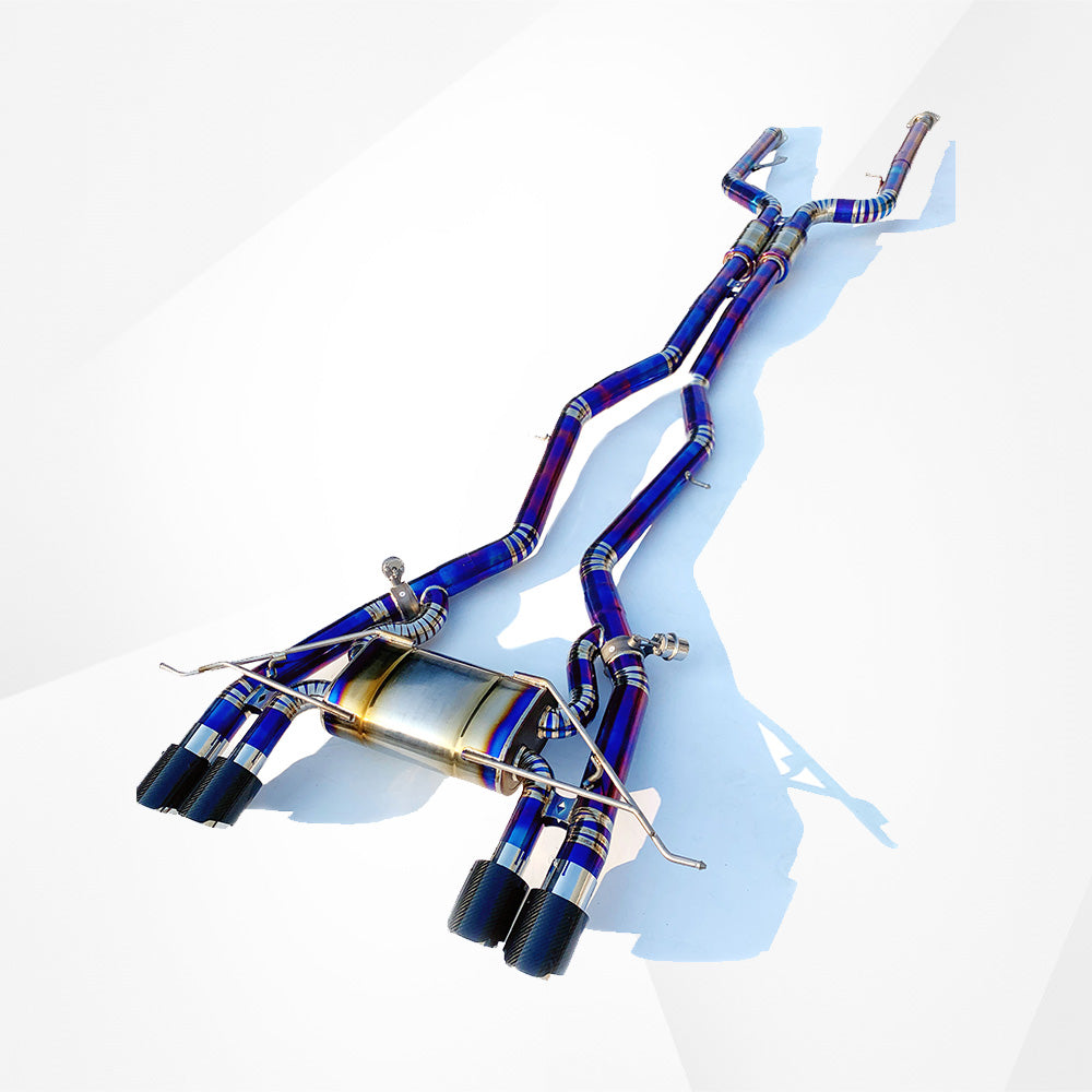 Catback Exhaust for BMW G80 G82 M3/M4 (2021+) – Stainless or Titanium, Dual Midpipes