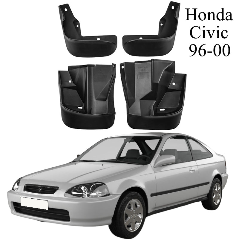 Mud Flaps for Honda Civic Hatchback 1996–2025 No-Drill Custom Fit All-Weather Front & Rear Splash Guards (4PCS)