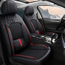 Load image into Gallery viewer, Amancarport® Luxury 3D Car Seat Covers – 5-Piece Waterproof Faux Leather &amp; Ice Silk, Universal Fit for Sedans, SUVs &amp; Trucks
