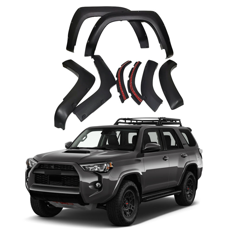 Front & Rear Fender Flares Kit for 2016–2021 Toyota 4Runner (Excludes Limited) – 8-Piece Set