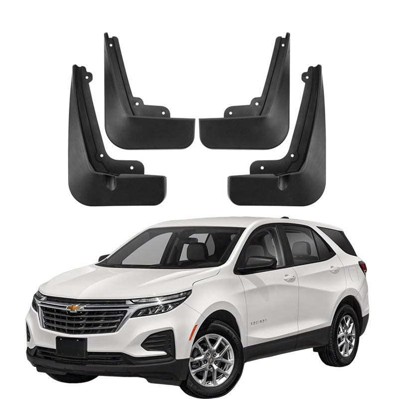 Mud Flaps for Chevrolet Equinox 2018–2024 No-Drill Custom Fit All-Weather Front & Rear Splash Guards (4PCS)