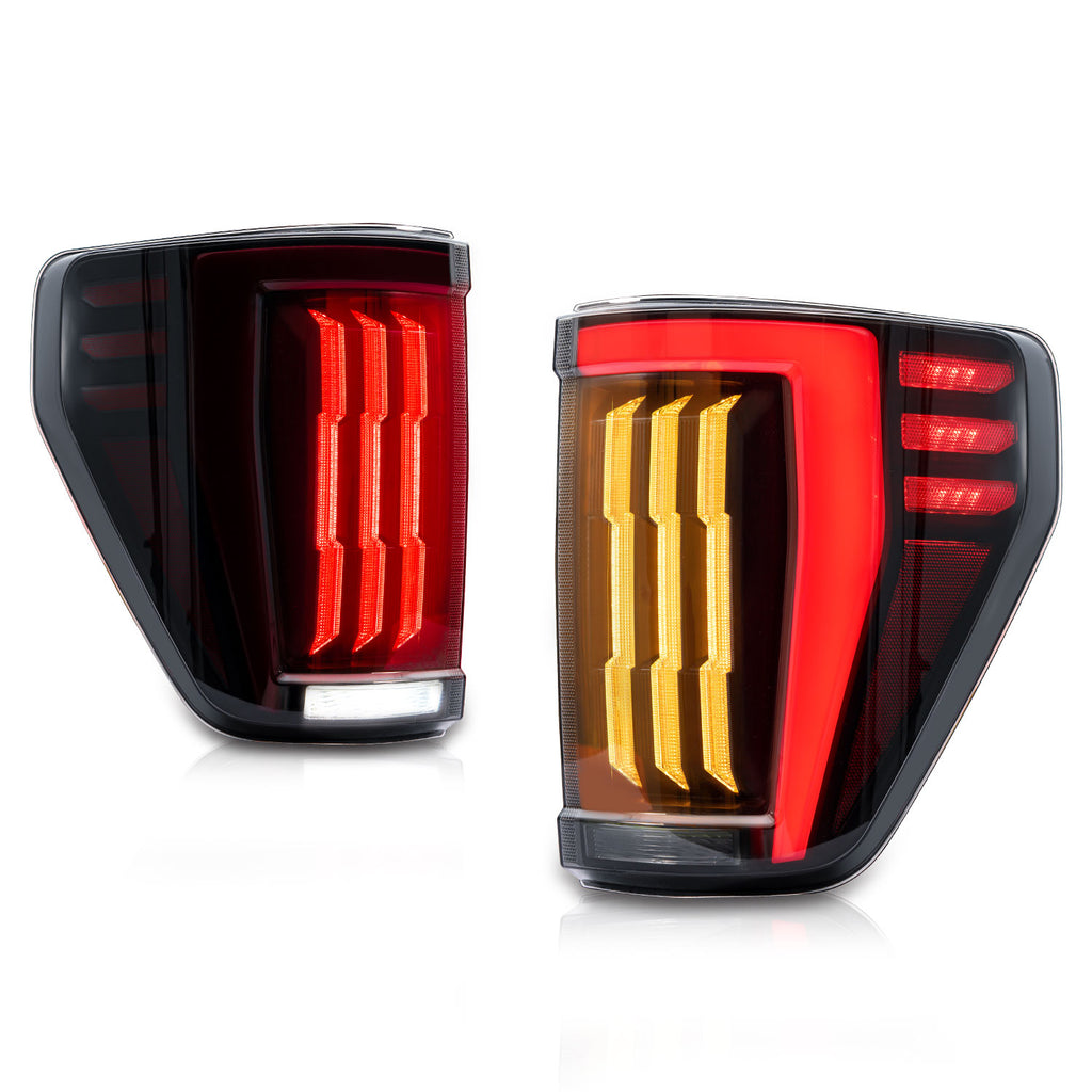 LED Tail Lights for 2021–2024 Ford F-150 – Sequential Turn Signals, Plug & Play Pair