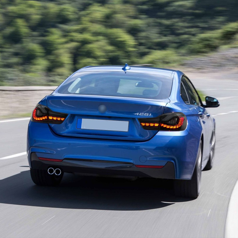 Suitable for BMW 4 Series/M4 (2014-2019, F32/F36/F82) LED Dragon Scale Tail Light Assembly