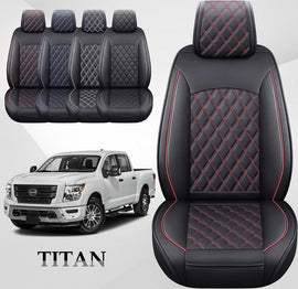 Custom Leather Car Seat Covers Full Set for Nissan Titan(2017-2025)
