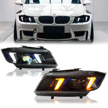 Load image into Gallery viewer, LED Headlights for BMW E90 (2005–2012) – Snake Eyes Style,  Projector Lens
