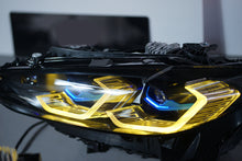 Load image into Gallery viewer, Laser Style Headlights for BMW 4 Series G22 G23 G26 G8x M3 M4 (2021 - Present) Assembly Upgrade, Amber DRL
