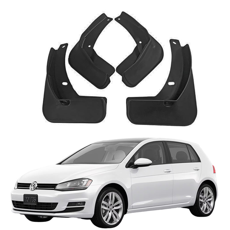 Mud Flaps for VW Golf 2014–2024 No-Drill Custom Fit Front & Rear Splash Guards (4PCS)