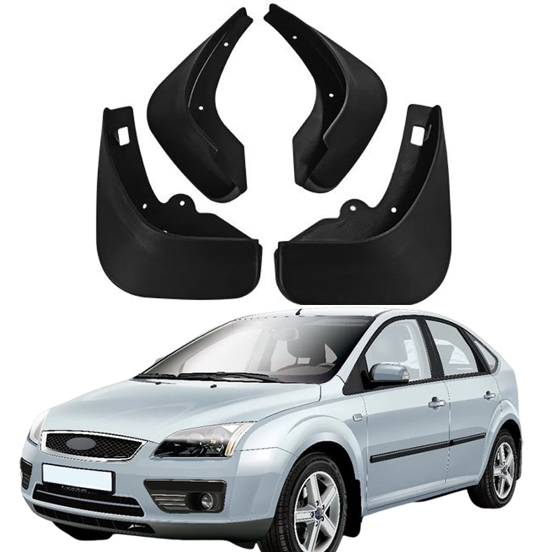 Mud Flaps for Ford Focus Hatchback 2005–2018 No-Drill Custom Fit All-Weather Front & Rear Splash Guards (4PCS)