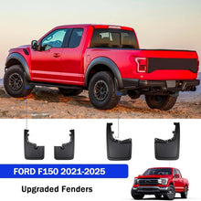 Load image into Gallery viewer, Amancarport® No-Drill Mud Flaps for Ford F-150 2021–2025 Custom Fit All-Weather Front &amp; Rear Splash Guards (4PCS)