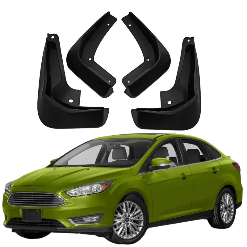 Mud Flaps for Ford Focus Hatchback 2005–2018 No-Drill Custom Fit All-Weather Front & Rear Splash Guards (4PCS)