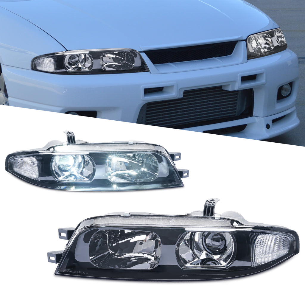 LED DRL Headlight & Turn Signal Assembly for Nissan Skyline R33 GT-R GT-S GT-T (1993–1998)