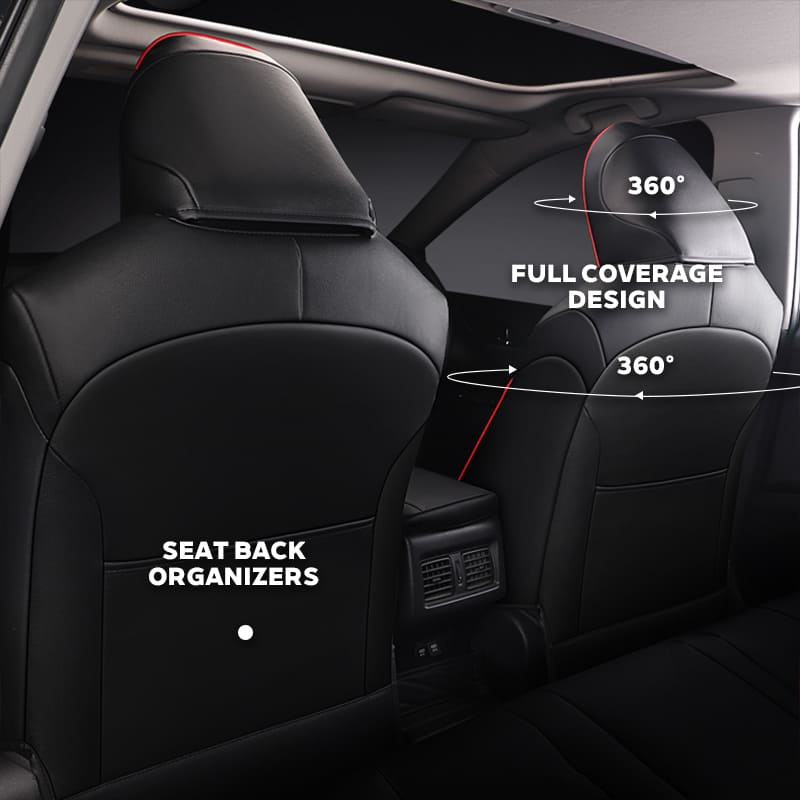 Custom for Toyota Camry(2018-2024) Sport Style Leather Car Seat Cover Full Set