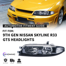 Load image into Gallery viewer, LED DRL Headlight &amp; Turn Signal Assembly for Nissan Skyline R33 GT-R GT-S GT-T (1993–1998)