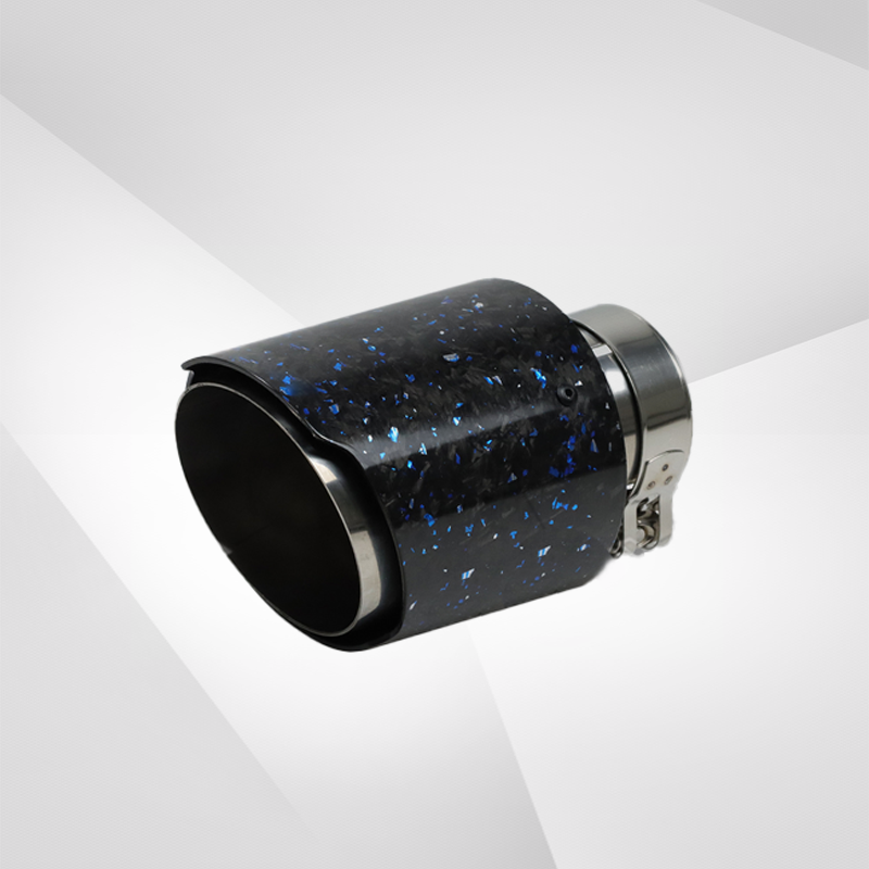 Carbon Fiber Forged Pattern Stainless Steel Exhaust Tip – Multicolor Tailpipe Upgrade