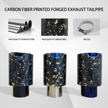 Load image into Gallery viewer, Floral Satin Carbon Fiber Exhaust Tips for BMW M2/M3/M4 - Custom Style