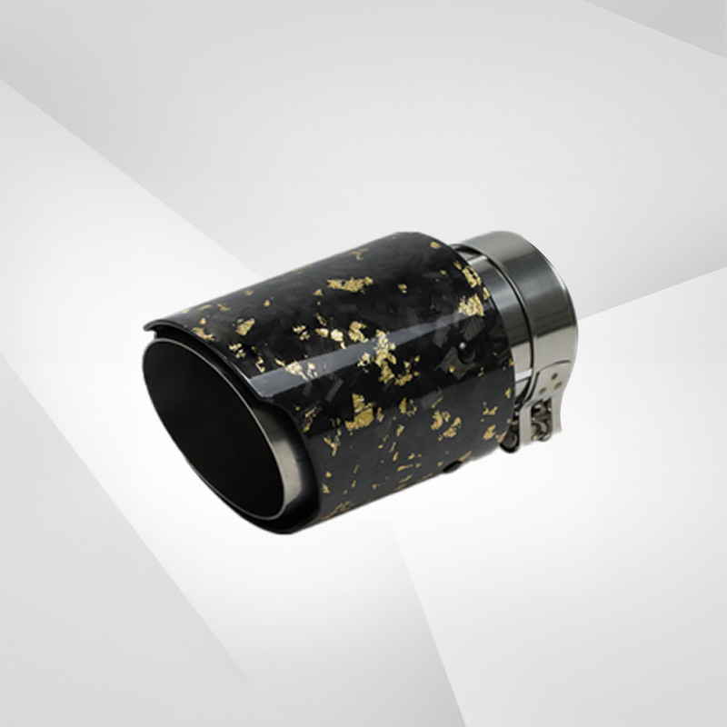 Carbon Fiber Forged Pattern Stainless Steel Exhaust Tip – Multicolor Tailpipe Upgrade