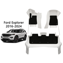 Load image into Gallery viewer, All-Weather Full Coverage Floor Mats for Ford Explorer 2016-2024 6-7 Seats Custom Fit