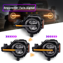 Load image into Gallery viewer, For Ford Bronco LED Projector Headlights 2021–2025 Fits All Trim Levels and Raptor 2/4 Door Pair