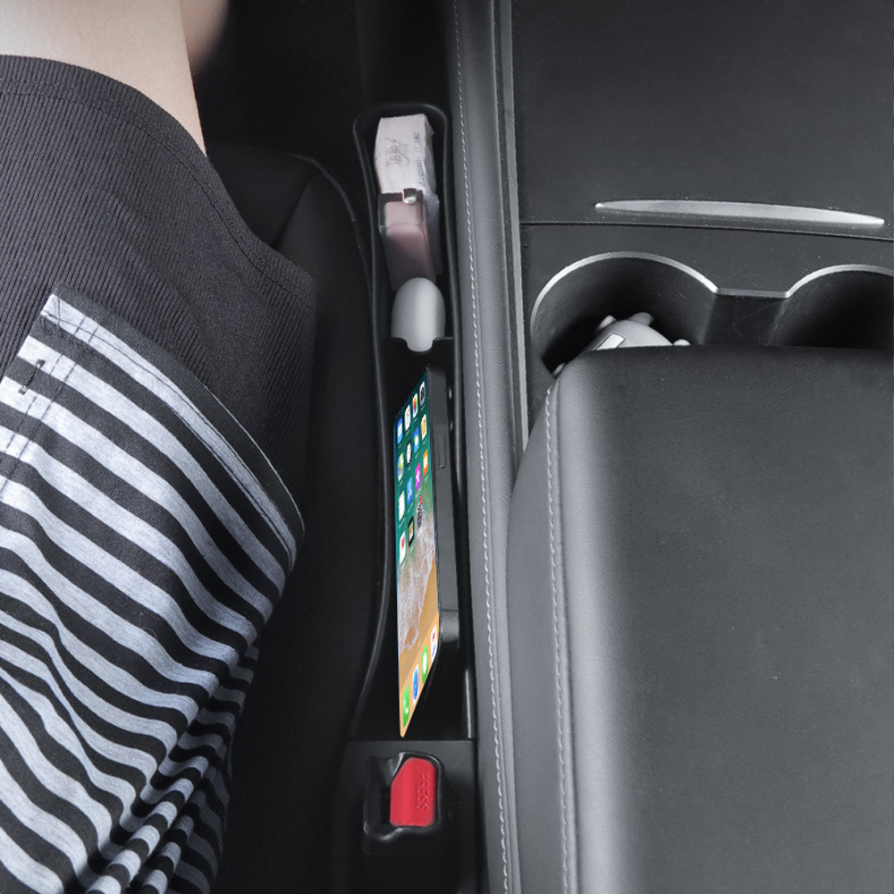 Tesla Model 3/Y Custom Storage Organizer 10-Piece Set - Highland/Juniper Floor Mats+Trunk Bucket+Phone Holder