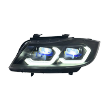 Load image into Gallery viewer, Laser Style LED Headlights for 2005–2012 BMW E90/E91 3 Series – Dual Projector with Amber/White DRL