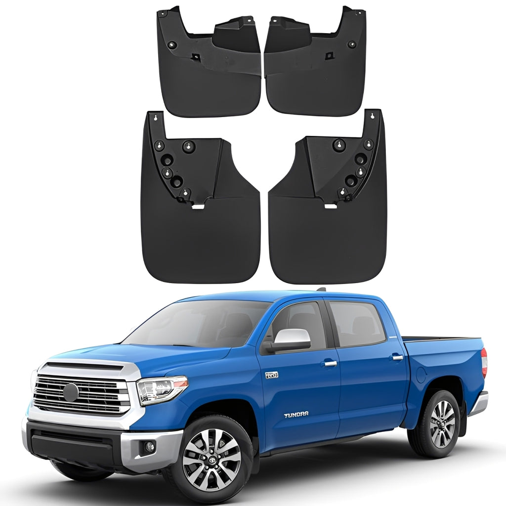 Amancarport® Custom Fit Mud Flaps for Toyota Tundra 2007–2026 No-Drill All-Weather Splash Guards (4-PC Set)