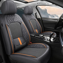 Load image into Gallery viewer, Amancarport® Luxury 3D Car Seat Covers – 5-Piece Waterproof Faux Leather &amp; Ice Silk, Universal Fit for Sedans, SUVs &amp; Trucks