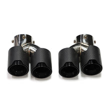 Load image into Gallery viewer, Carbon Fiber Dual Exhaust Tips for BMW M2/M3/M4 3 Series G20/G21/G23/G42 (2019+)