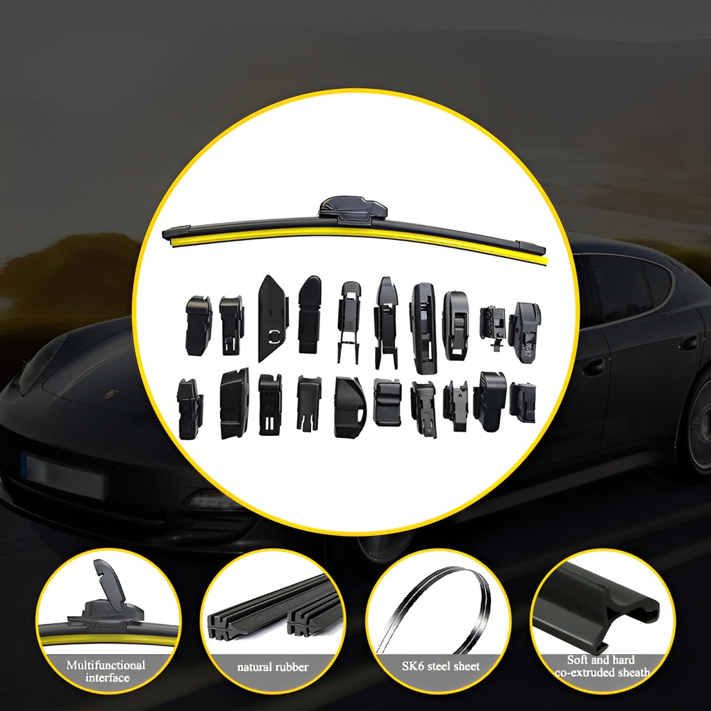 Boneless Silent Wiper Blade – All-Season, Fits 99% of Cars (1 Pack, 14"-28")